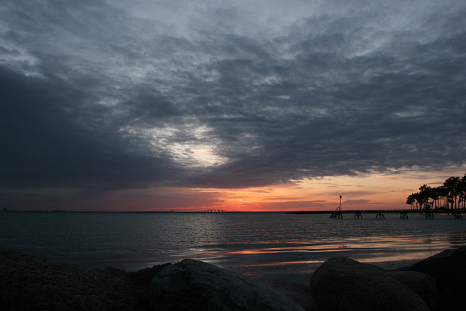 Solnedgång vid Talludden, Färjestaden